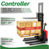 Adujstable Forks TEXMOVER TX-EPS 98 RS Electric Rider Walkie Stacker – 3,300 lb Capacity