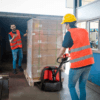 Working Process EPJ33 44K N (3) TEXMOVER EPJ33K N Full Electric Pallet Jack – 3,300 lb Capacity | 24V Lithium